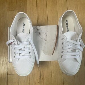 Superga White Canvas Sneakers